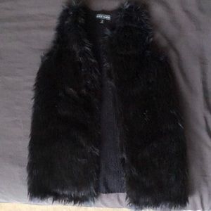 Faux fur vest